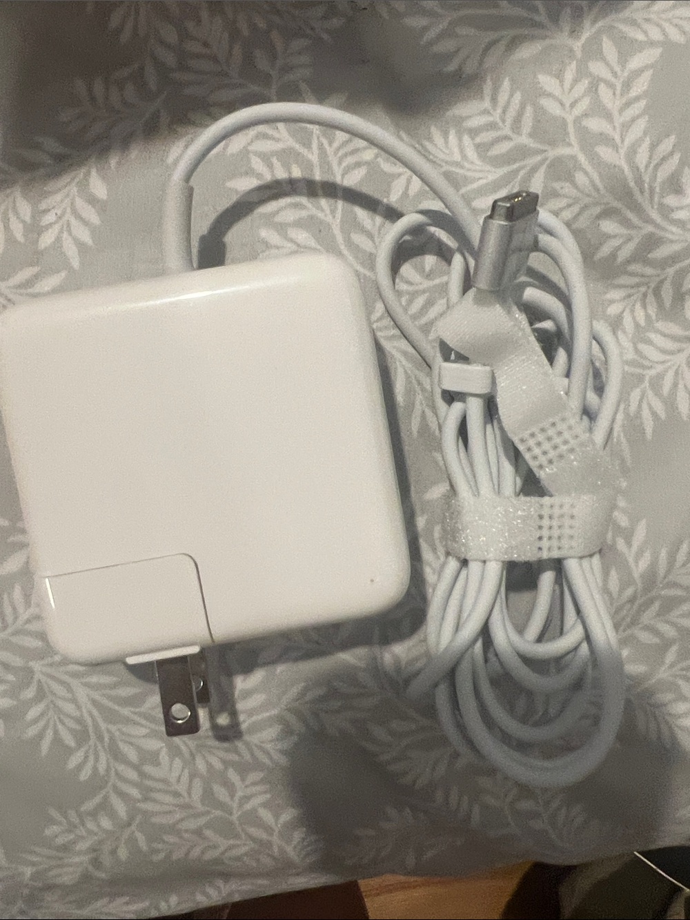 White Laptop Charger with USB-C Cable